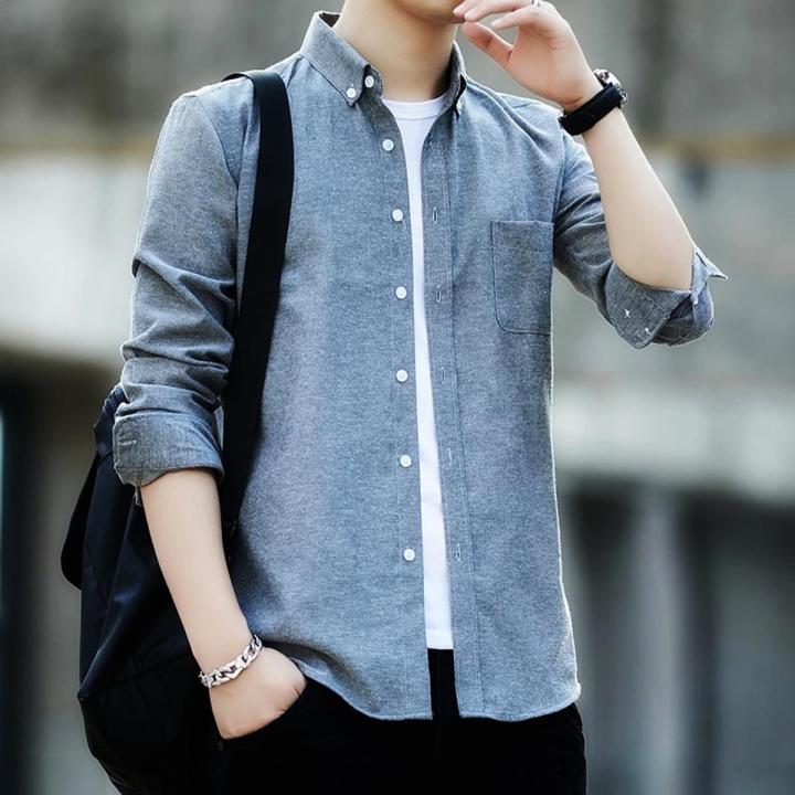 NEW STYLE Cotton Long Sleeve Formal Shirt for Men