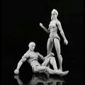 3.75-inch Figma Action Figure Toys Artist Movable Limbs Male Female 10.5cm Joints Body Model Mannequin Art Sketch Draw Dolls.