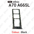 For itel A70 A665L Sim Tray Micro SD Card Slot with Sim Ejector Pin Replacement Parts.