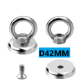 D42 N35 Magnetic Hook Ring 82lbs Heavy Duty Lifting Magnet with Coating.