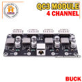USB 4Channel QC3.0 QC2.0 DC-DC Buck Converter Charging Step Down Module 6-32V 9V 12V 24V to Fast Quick Charger Circuit Board 5V. 