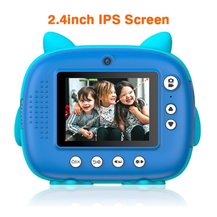 1080P%20Cute%20Kids%20Instant%20Camera%2012MP%20Kids%20Digital%20Camera%20with%203%20Printing%20Paper%20Rolls%202.4inch%20IPS%20Screen-blue%20-%20Image%207