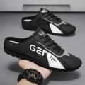 Loafer Men's Casual Shoes Summer New Comfort Soft Casual Shoes for Men Comfort Slip-on Walking Lightweight Half Slipper Sneaker.