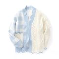 Japanese Milk Blue Cardigan Girl Sweater 2022 Autumn Outerwear Design Blouse Women's New Coat Knitwear.
