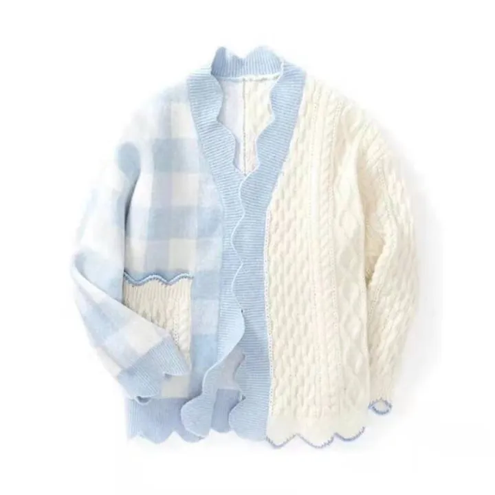 Japanese%20Milk%20Blue%20Cardigan%20Girl%20Sweater%202022%20Autumn%20Outerwear%20Design%20Blouse%20Women's%20New%20Coat%20Knitwear%20-%20Image%205