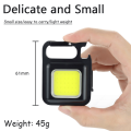 Rechargeable LED Flashlight Mini Light Portable Pocket Flashlight USB Rechargeable Key Light Outdoor Camping Small Lig. 