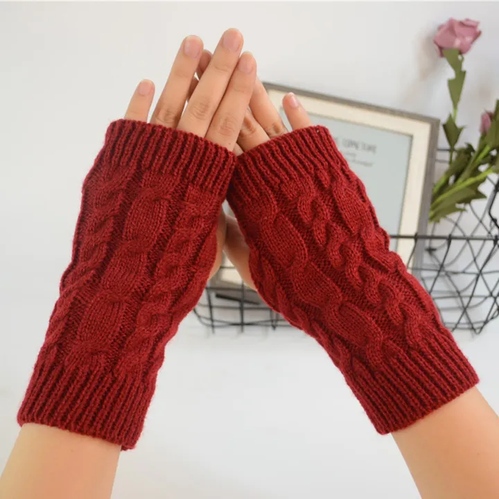 1Pair%20New%20Fashion%20Women%20Knitted%20Arm%20Fingerless%20Winter%20Gloves%20Warmth%20Long%20Stretchy%20Mittens%20-%20Image%203
