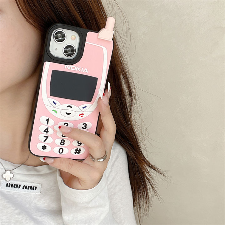 Creative%20and%20fashionable%20simulation%20mobile%20phone%203D%20personality%20Case%20for%20iPhone%2016%2015%20Pro%20Max%2014%2013%2012%20Pro%2011%20Soft%20Cover%20-%20Image%204