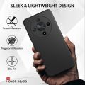 Honor X9b,Slim Fit Silky And Soft Touch Finish Silicone Matte Finish TPU - Black (With Logo). 