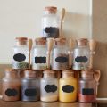 20pcs Spice Jar Labels Chalkboard Condiment Seasoning Containers Stickers Kitchen Bottles Organizer Coffee Blackboard Label. 