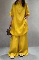 Woman’s Solid color mid-length shirt women summer new fashion loose casual suit. 