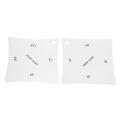 2pcs Guitar Fingerboard Fretboard Saddle Nut Radius Gauge Measuring Stainless Steel Tool.