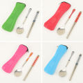 Portable Chopstick Spoon Fork Tableware Storage Bag Travel Camping Cutlery Pouch.