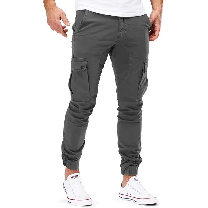 Casual%20Men's%20Pants%20Fashion%20Sweatpants%20Outdoor%20Tight%20Trousers%20Running%20Training%20Slacks%20Multi-pocket%20Jogging%20Cargo%20Pants%20Multicolor%20-%20Image%202