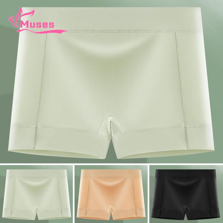 Muses%20Mall%20Seamless%20Safety%20Underwear%20Safety%20Panties%20Men%20Ice%20Silk%20Seamless%20Solid%20Color%20Mid-rise%20Thin%20Bottoming%20Shorts%20Smooth%20Fabric%20Underwear%20-%20Image%209