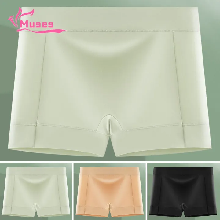 Muses%20Mall%20Seamless%20Safety%20Underwear%20Safety%20Panties%20Men%20Ice%20Silk%20Seamless%20Solid%20Color%20Mid-rise%20Thin%20Bottoming%20Shorts%20Smooth%20Fabric%20Underwear%20-%20Image%209