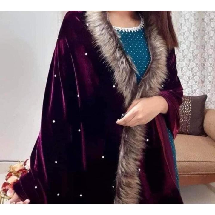 China  Winter Velvet Shawls Chador for girls and women