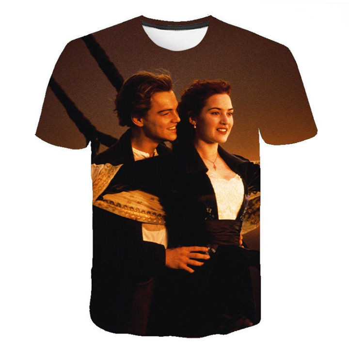 Classic Movie Titanic 3D Printed T-shirt Love TV Titanic Short 