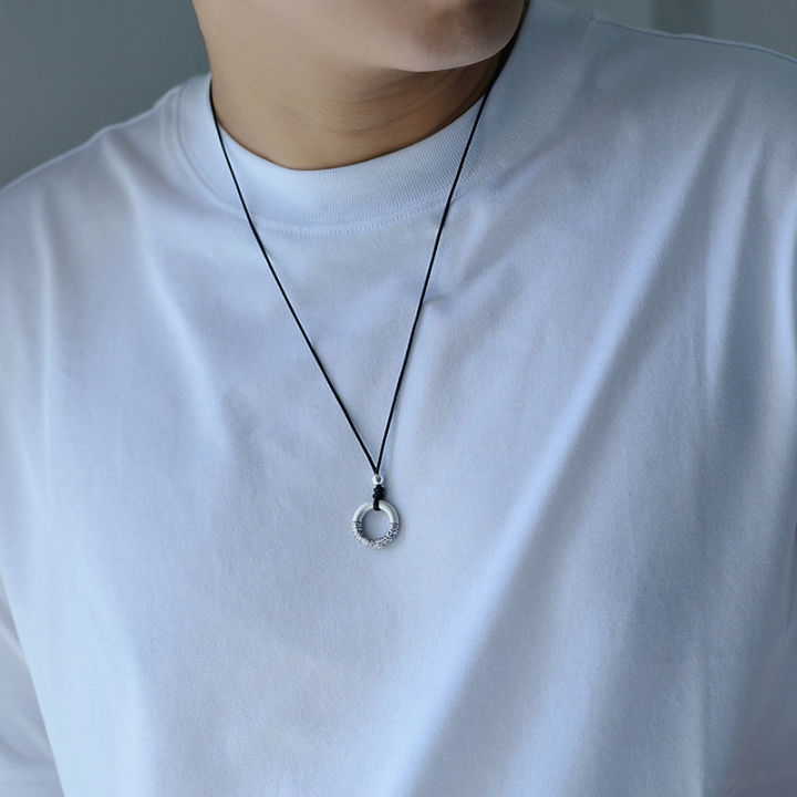 Xiangyun%20Ping%20An%20Buckle%20Pendant%20Men's%20and%20Women's%20Necklaces%20Trendy%20Solid%20Retro%20Personality%20Brand%20Accessories%20Ethnic%20Style%20Pendant%20Jewelry%20-%20Image%206