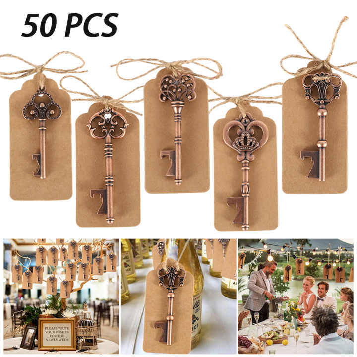 Key Bottle Opener Wedding Decoration Retro Metal Bottle Opener Corkscrew Souvenir Decor Party Wedding Gifts For Guests