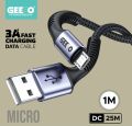 DC25M 3A Fast Charging 1M Cable. 