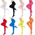 Women’s Solid Colored Full Footed Tights Pantyhose Vibrant Color Opaque Fashion Tights Hosiery.