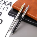 Metal Ballpoint Pen stainless steel color Press signature pen ball point pen Layor.