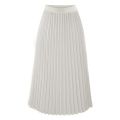 Elegant Long Skirts Womens Solid Pleated Elegant Midi Elastic Waist Maxi Skirt Korean Fashion Black Skirt Jupe Longue Femme.