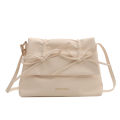 Ballet style bow armpit bag women's 2024 new large-capacity crossbody bag trendy foreign commuter tote bag.