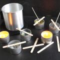 Candle Making Kit,Wooden Candle Wick Holders,Candle Wick Sticker,Candle Wicks Candle Centering Tool for Candle DIY Craft. 