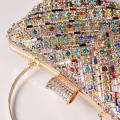 Evening Bags Rhinestone Luxury Design Handbags Metal Handle Chain Clutch Shoulder Crossbody Bag Party Events. 