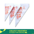 20-Piece Plastic Disposable Piping Bags - Convenient Cake Cream Decorating Solution For Home Bakers. 