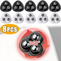 8/4Pcs Self Adhesive Mini Caster Wheels Universal 360° Rotation Stainless Steel Rollers For Furniture Cabinet Trash Storage Box.