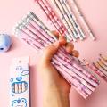 Pretty 10Pcs Graphite Pencil Set Korean Kawaii Stationery Pencils for Children School Writing Drawing Art Supplies. 