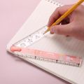 30cm Kawaii Bear Rulers Cute Foldable Straight Rulers Measuring Tool Korean Stationery Drawing Template School Office Supplies.