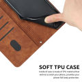For Oppo A35 - PU Leather Case - Card Slot Design - Back Cover Case.