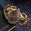 Cansnow Luxury Women's Watches Gold Stainless Steel Band Quartz Female Clock.