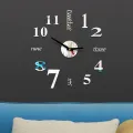 3D Acrylic Wall Clock DIY Mute Wall Clock Wall Stickers Home Decorations. 