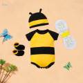 Honey Bee Romper Suit Fancy Dress up Clothes Set Cute Cosplay Outfits for For Newborns. 