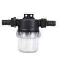 High Flow Transparent Inline Mesh Strainer Water Filter Garden Irrigation.
