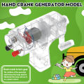 Hand Crank Generator Model Electricity Technology Experiments Science Toy Kits. 