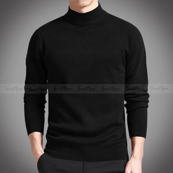 Premium%20Quality%20Solid%20Black%20Color%20High%20Neck%20Cotton%20Full%20Sleeve%20Sweater%20for%20Men%20-%20Image%202