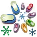 Different Size Snowflake Shaped Craft Punch Child Diy Tools Paper Cutter Eva Scrapbook Christmas Snow Hole Puncher. 