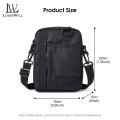 LouisWill Men's Small Bag Oxford Cloth Bag Scratch Resistant Bag Lightweight Mini Hanging Bag / Shoulder Bag Extra Small Single Shoulder Mini Small Hanging Bag Small Backpack Multi Compartments Bag. 