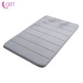 [CATT] 16 x 24 inches Thick Memory Foam Water Absorbent Small Bath Mat Non Slip Soft Long Fast Drying Bathroom Floor Shower Rug Carpet Washable for Toilet. 