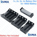 PCB Mounting type 18650 Battery Holder (Individual Cells with Series and Parallel Open Line) 1x 2x 3x 4x Slots Dunia BD. 