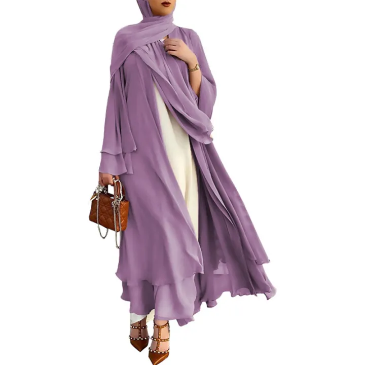 Ramadan%20Open%20Chiffon%20Abaya%20Dubai%20Women%20Sash%20Marocain%20Kaftan%20Eid%20Hijab%20Long%20Robe%20Muslim%20Fashion%20Clothes%20Turkey%20Vestido%20De%20Mujer%20House%20Foocus%20-%20Image%204