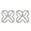 1 Pair Universal Clipless Pedal Platform Adapter for Clip-in Pedals.