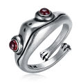 Cute Frog Ring for Artistic Design Opening Adjustable Couple Statement Rings Vintage Jewelry Gift. 
