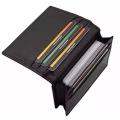 Black Leather Card Holder For Men.